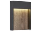 LED-Wandleuchte SLV FLATT 14W 3000K 500lm IP65 anthrazit/Holz