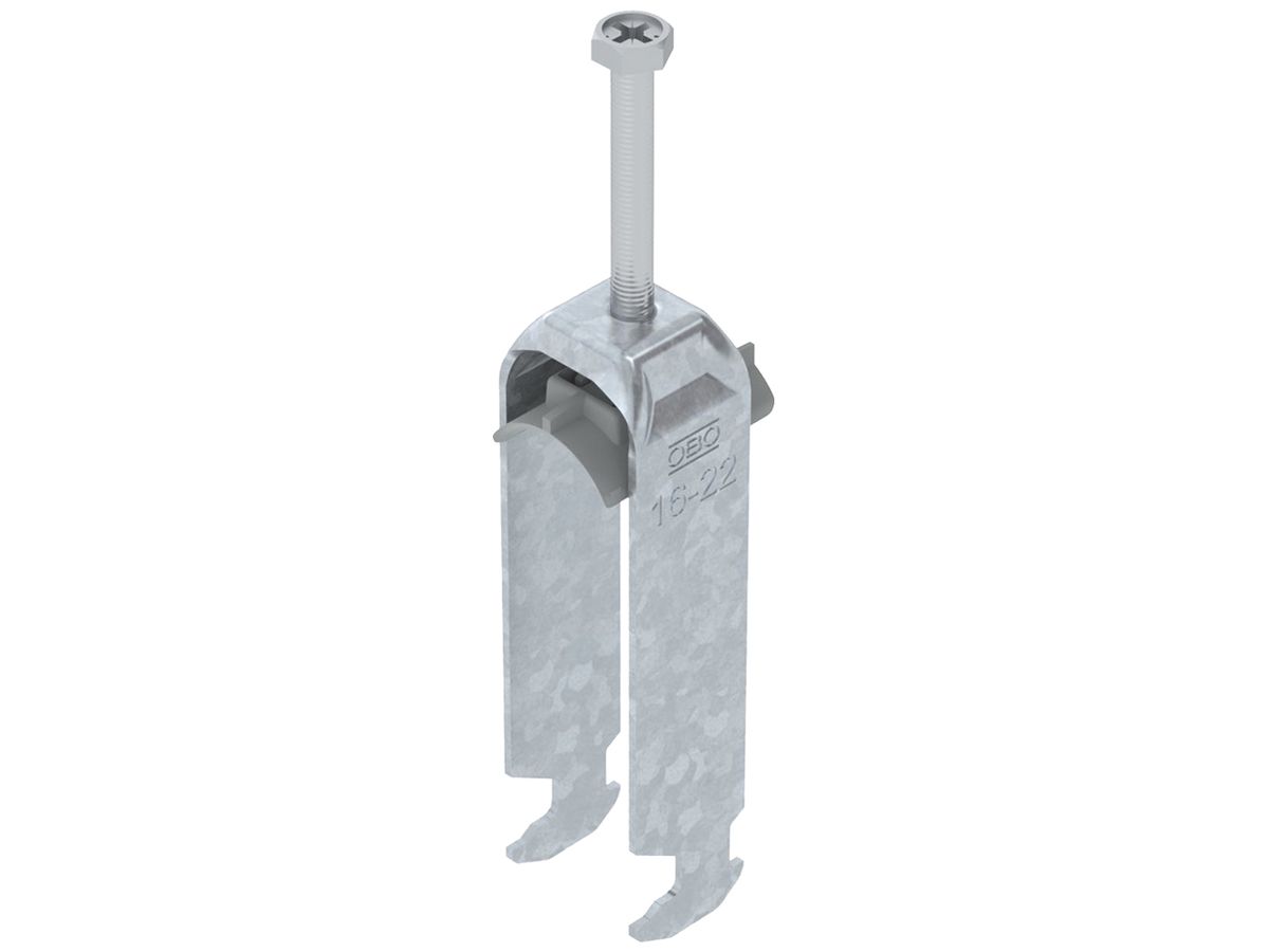 Schnellverleger BET 2056 H-Fuss Kunststoff 16…22mm 3×Kabel Stahl tfZn