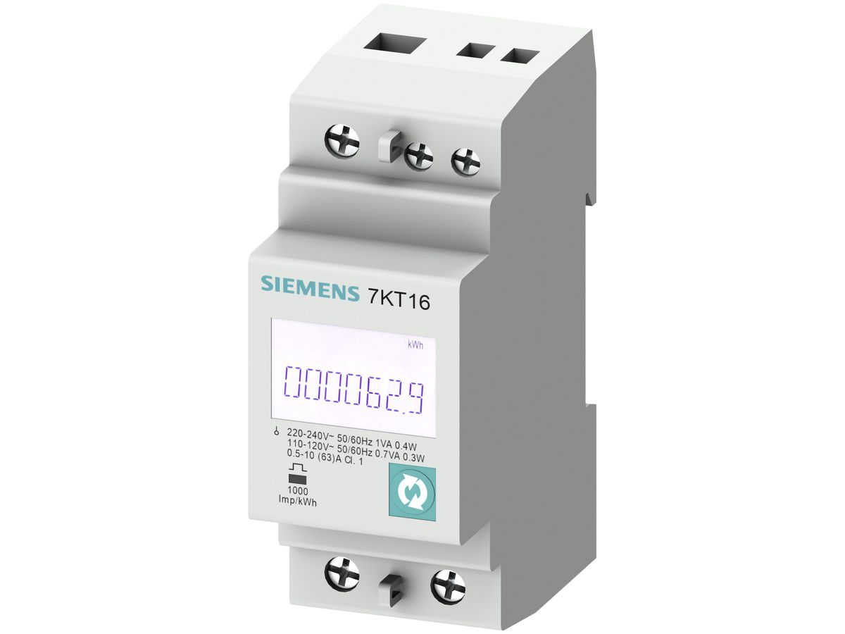 Messgerät Siemens SENTRON 1L Modbus RTU/ASCII+MID, L-N 230V, 63A