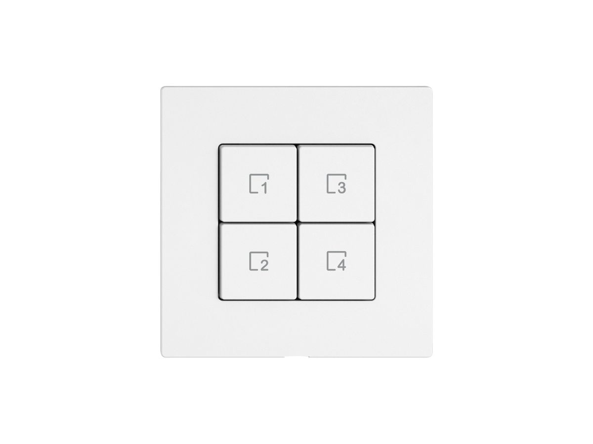 Bedienaufsatz zu Szenentaster EDIZIO.liv Wiser SNAPFIX® 4 Szenen WLAN 4T ws