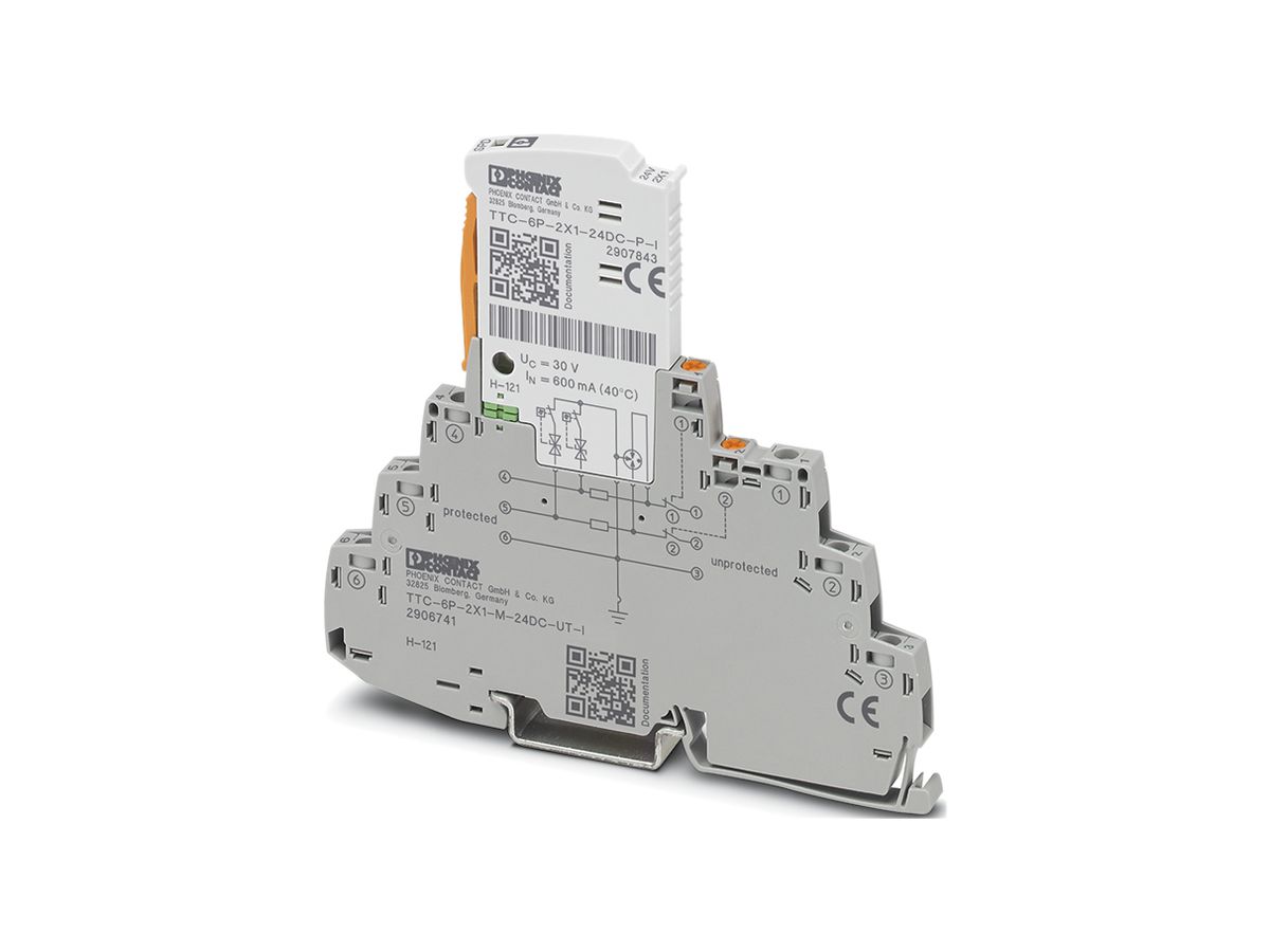 Überspannungsschutz Phoenix Contact TTC-6P-2X1-M-24DC-UT-I
