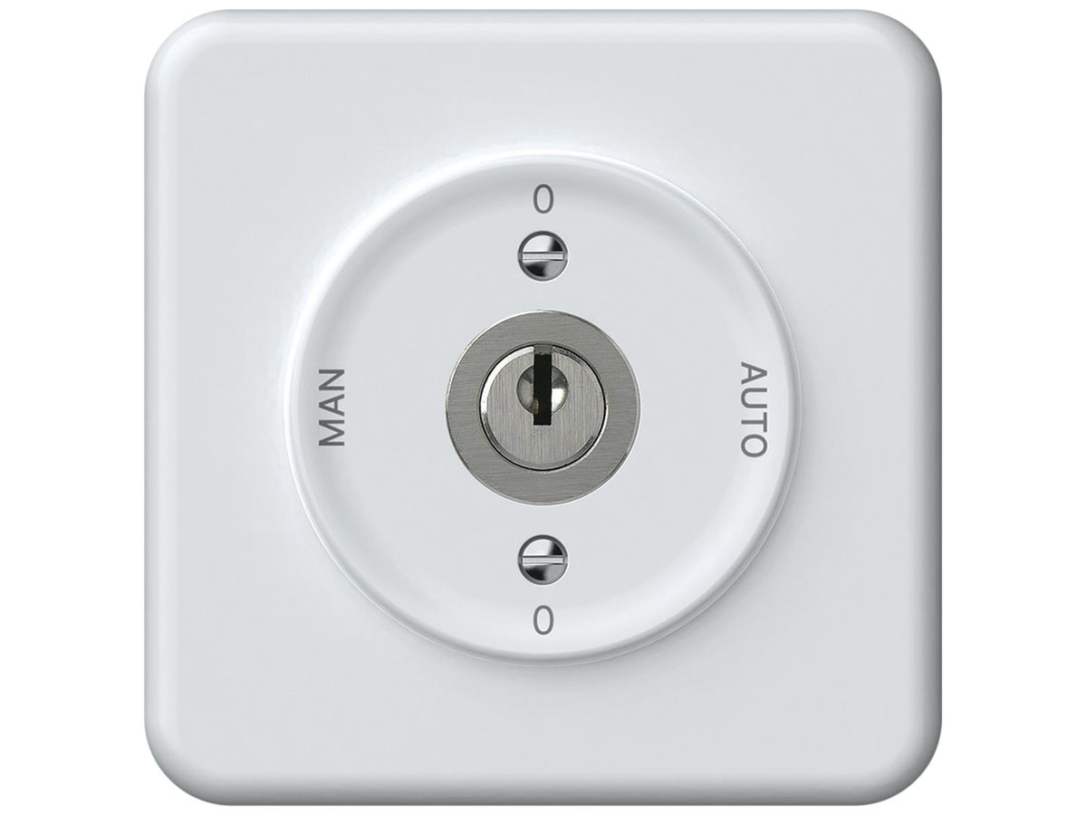 UP-Schlüsselschalter origin Umschalter 2/1L 16A 250V 0-AUTO-0-MAN 92×92mm weiss
