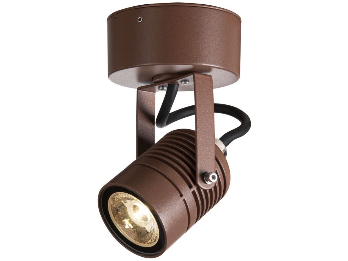 LED-Strahler SLV LED SPOT SP 6W 400lm 3000K IP55 rost