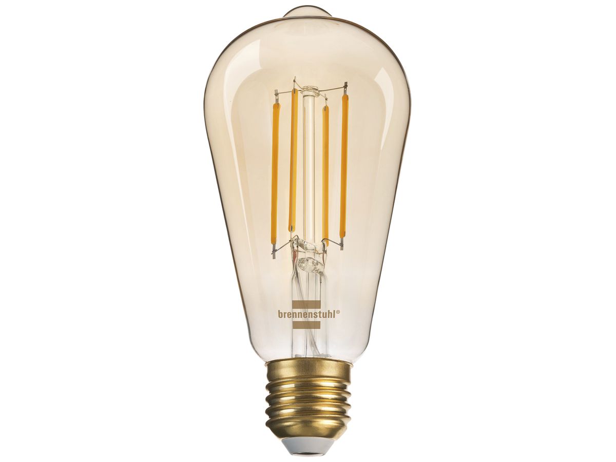 LED-Lampe Brennenstuhl Connect E27 4.9W 470lm 2200K Ø65×140mm klar 360°