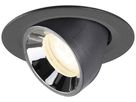 LED-Downlight SLV NUMINOS GIMBLE XS 6.9W 1000lm 4000K WB DALI Ø68 sz/cr