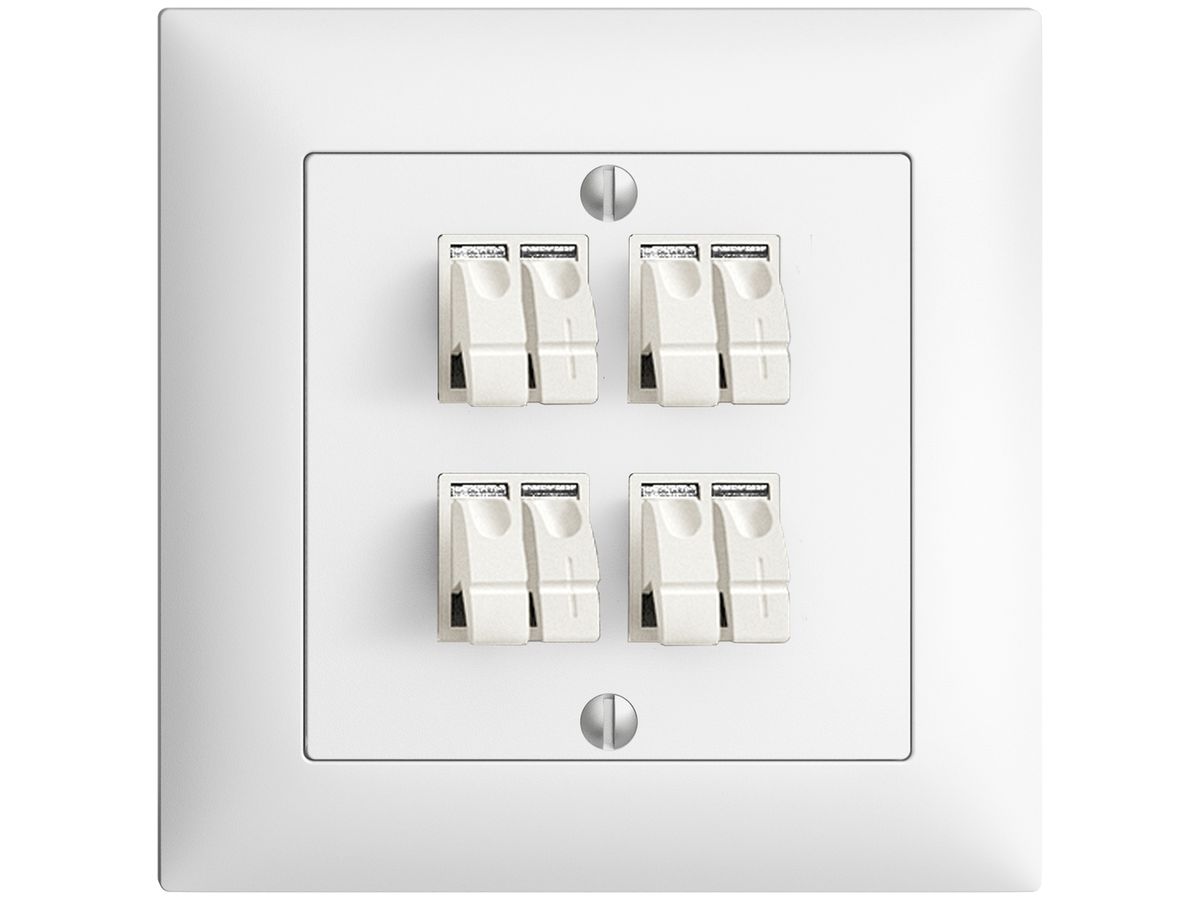 UP-Audiodose FMI 4×weiss ITplus Klemmanschluss für 4 LS