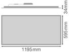 LED-Panelleuchte LEDVANCE COMPACT 1200 53W 5830lm 4000K IP40 weiss