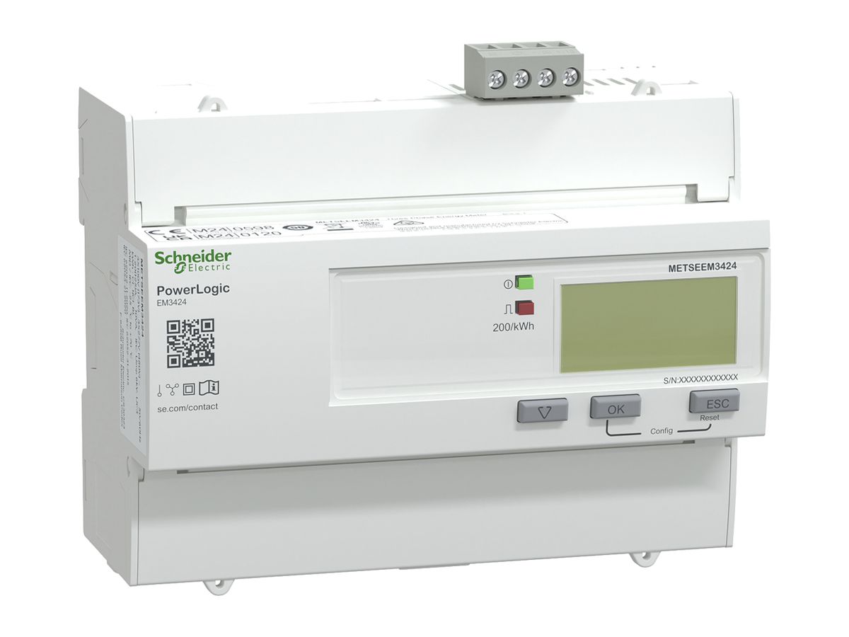 REG-Energiezähler Schneider Electric EM3424 3LN 125A Modbus 7TE