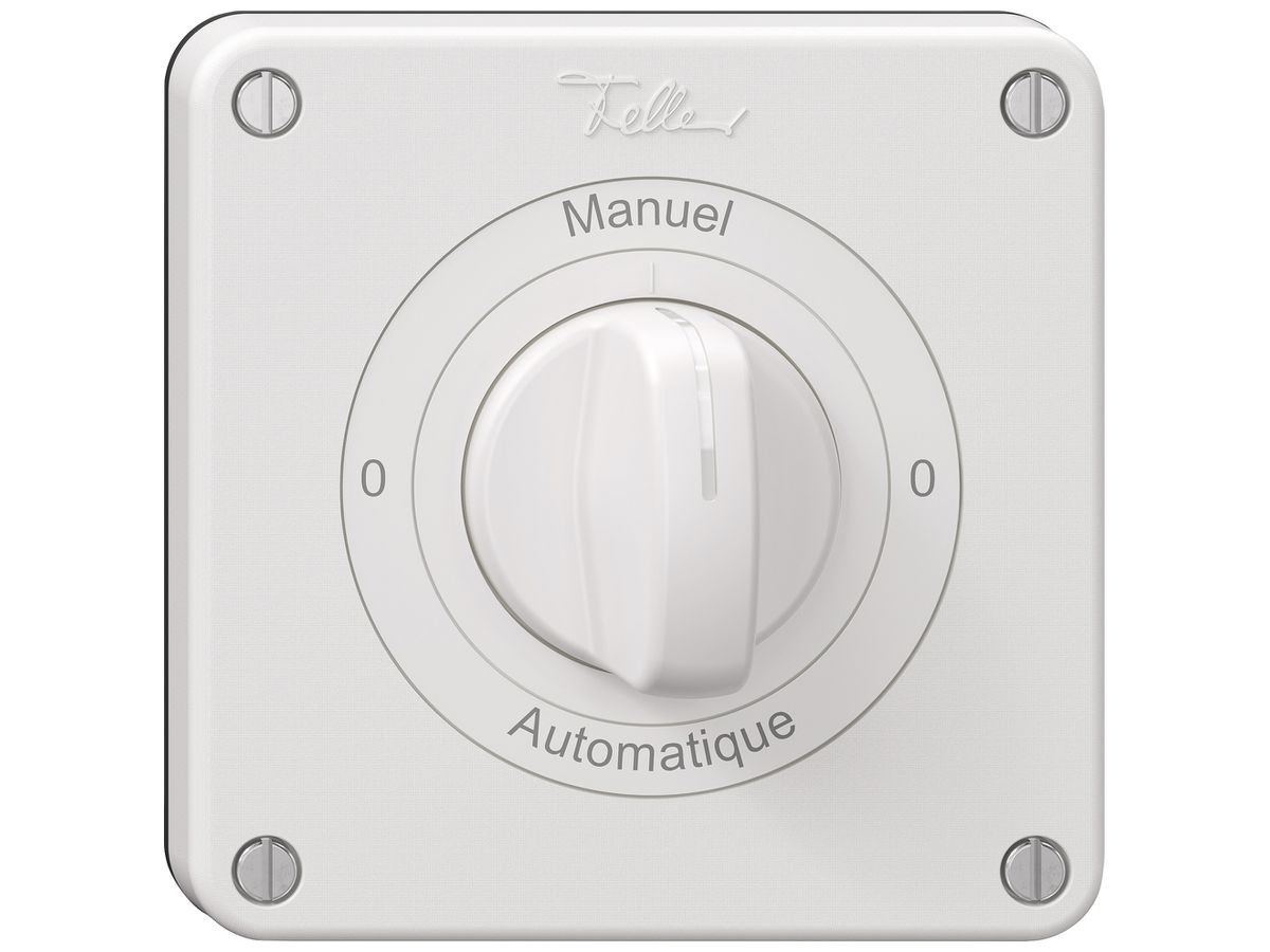 Drehschalter NEVO SNAPFIX® Umschalter 16A 400V 0-Man-0-Auto ws