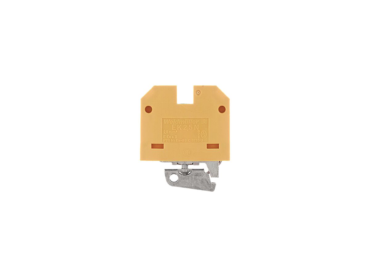 Schutzleiter-Reihenklemme Weidmüller EK N Schraubanschluss 2.5mm² TS32 gelb/grün