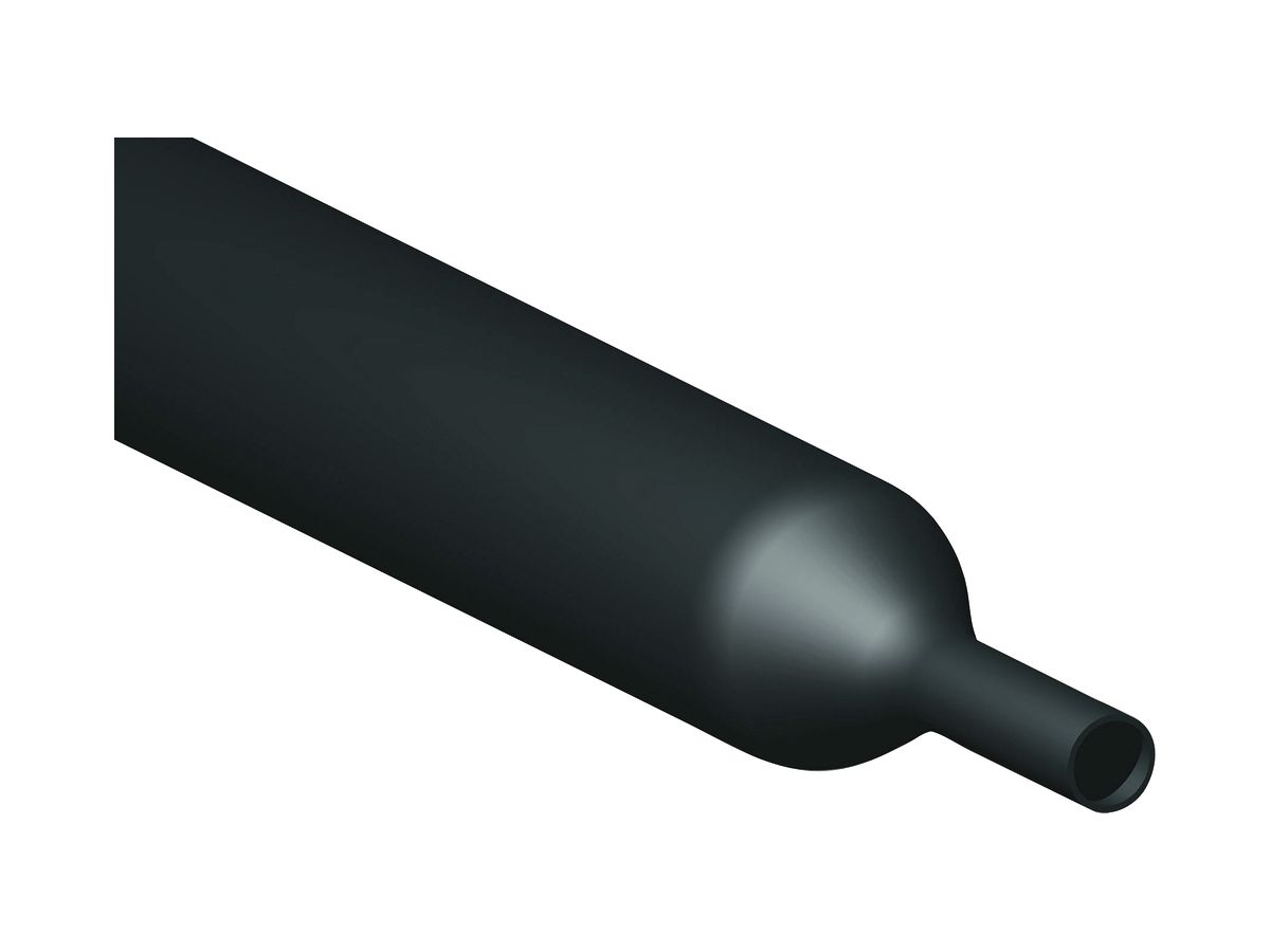 Schrumpfschlauch CIMCO 2:1 Ø1.5/0.7mm Rolle 200m dünnwandig schwarz
