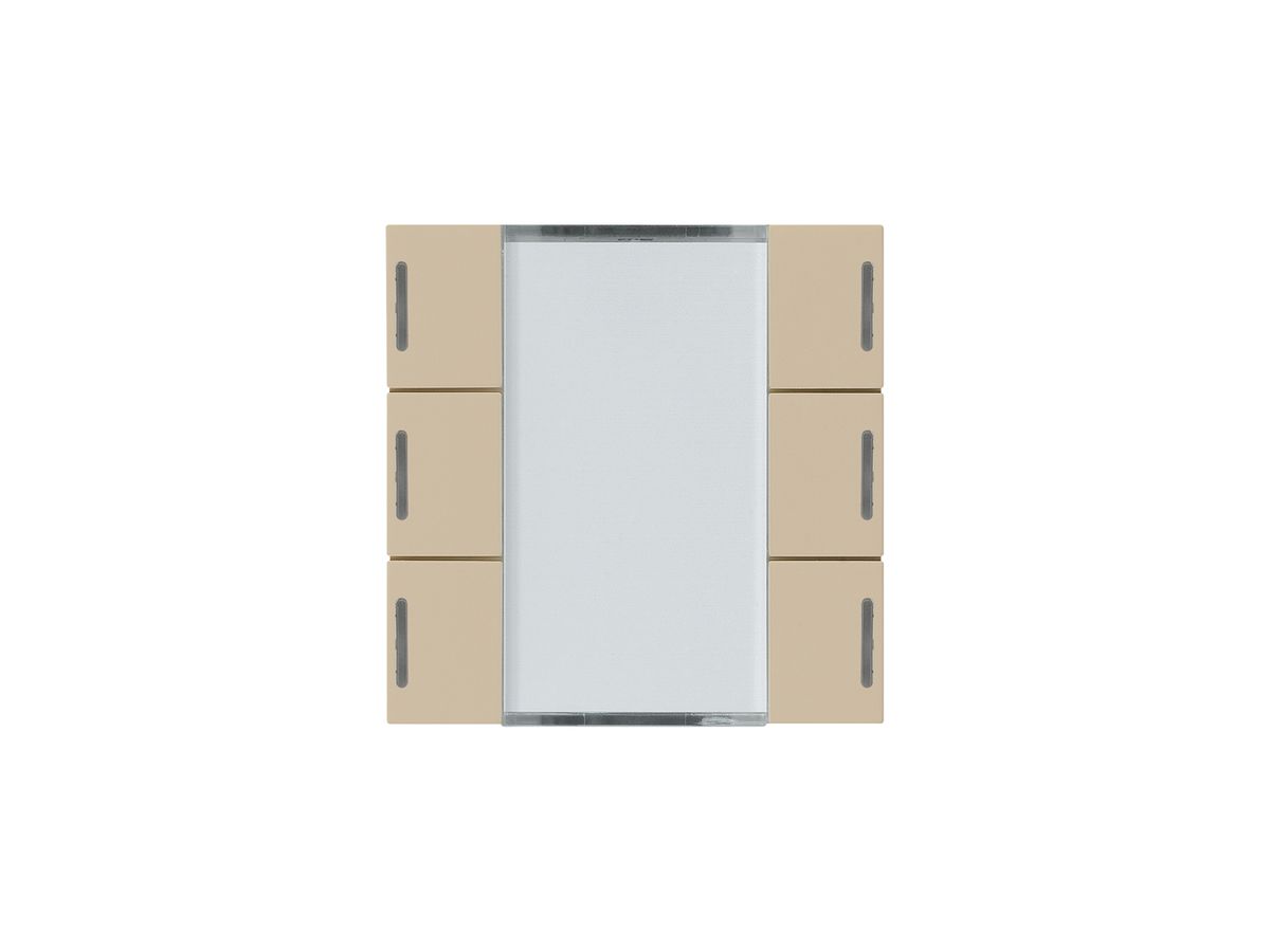 Frontset Hager kallysto LED 6×KNX systemlink/easylink beige