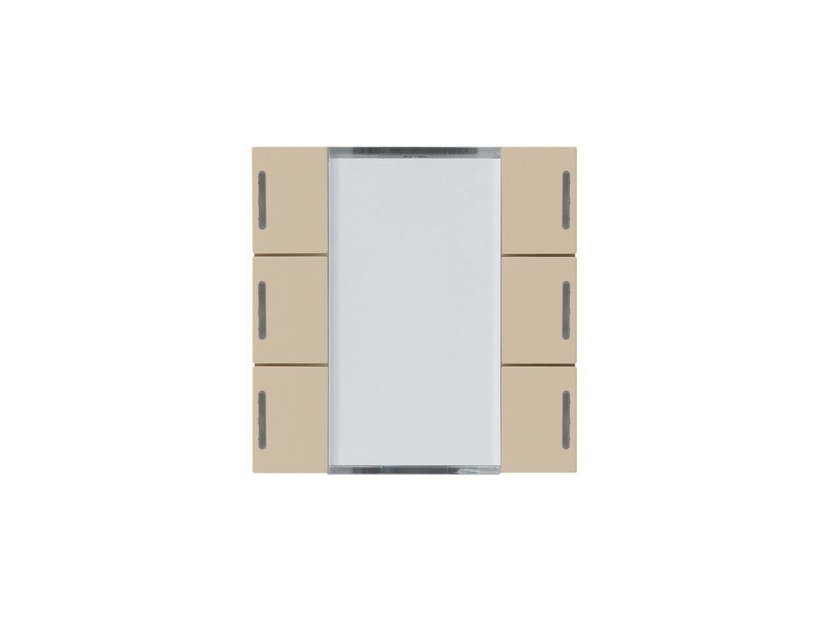 Frontset Hager kallysto LED 6×KNX systemlink/easylink beige