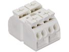 Anschlussklemme WAGO 2P 4mm² weiss