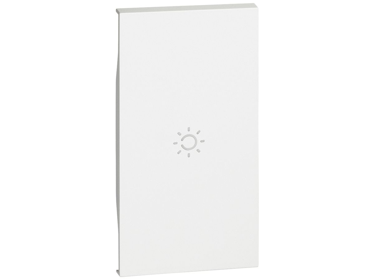 Tastenabdeckung Living Now 2 Module beleuchtbar mit Symbol Licht weiss