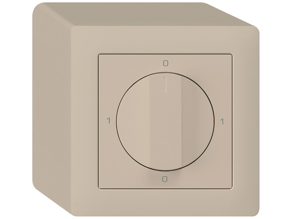 AP-Drehschalter kallysto 2/1L beige 0-A-0-H mit Drehgriff