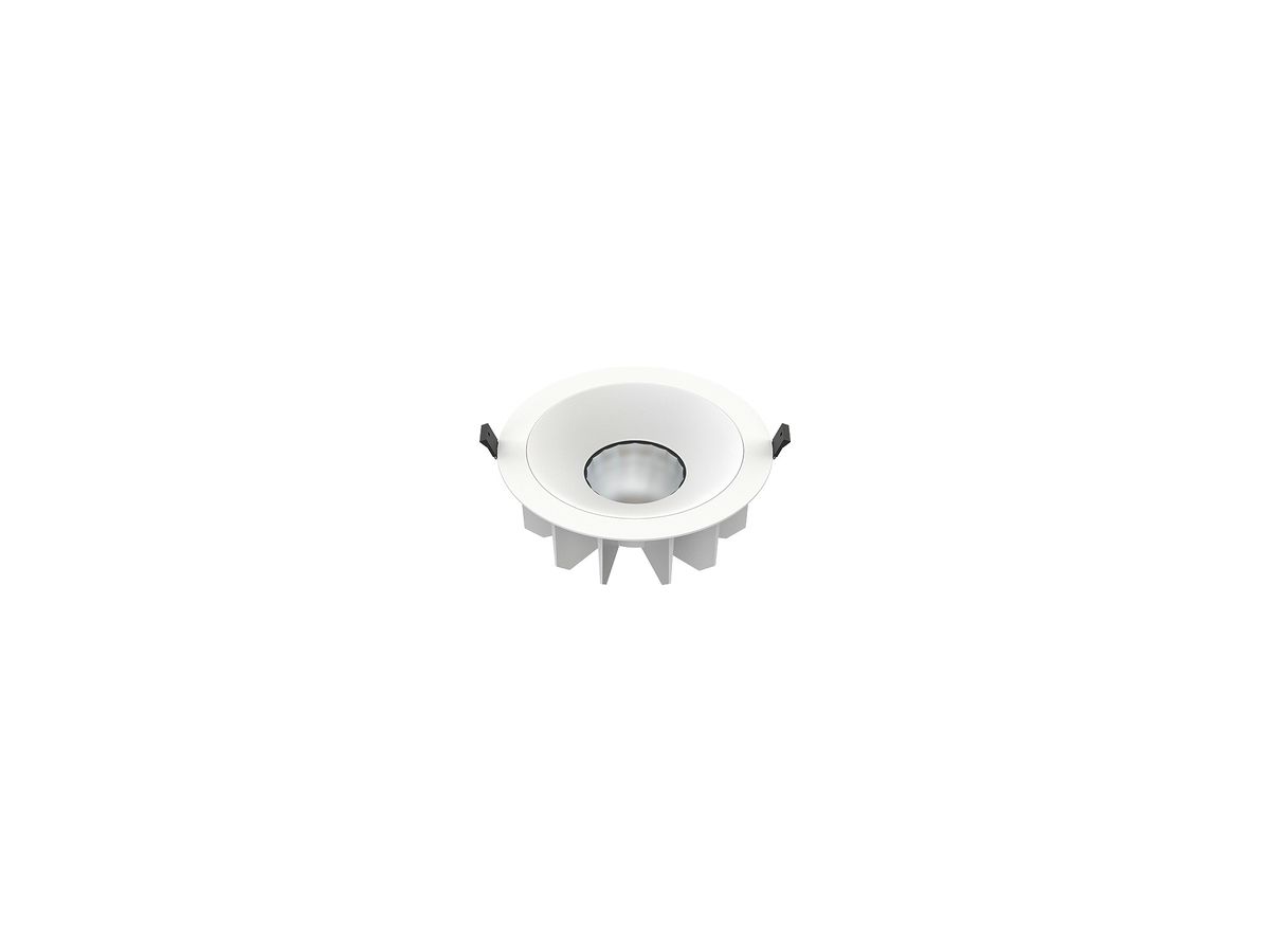 LED-Downlight SLV DOWNLIGHT P 230 20W 2140…4710lm 3000K IP54 WB Ø200mm weiss