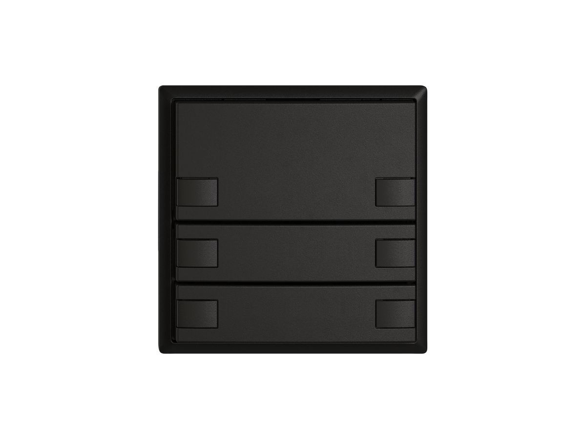 KNX-Taster RGB EDIZIO.liv SNAPFIX® Temperaturfüh.o.LED 6×Taste 1-Tbed.sz