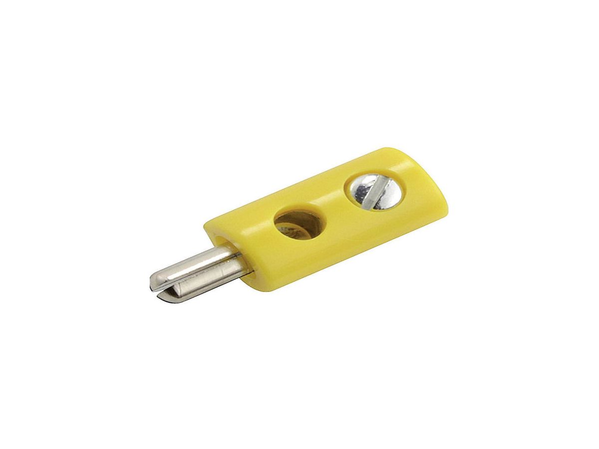 Bananenstecker - mini gelb - 2.6mm