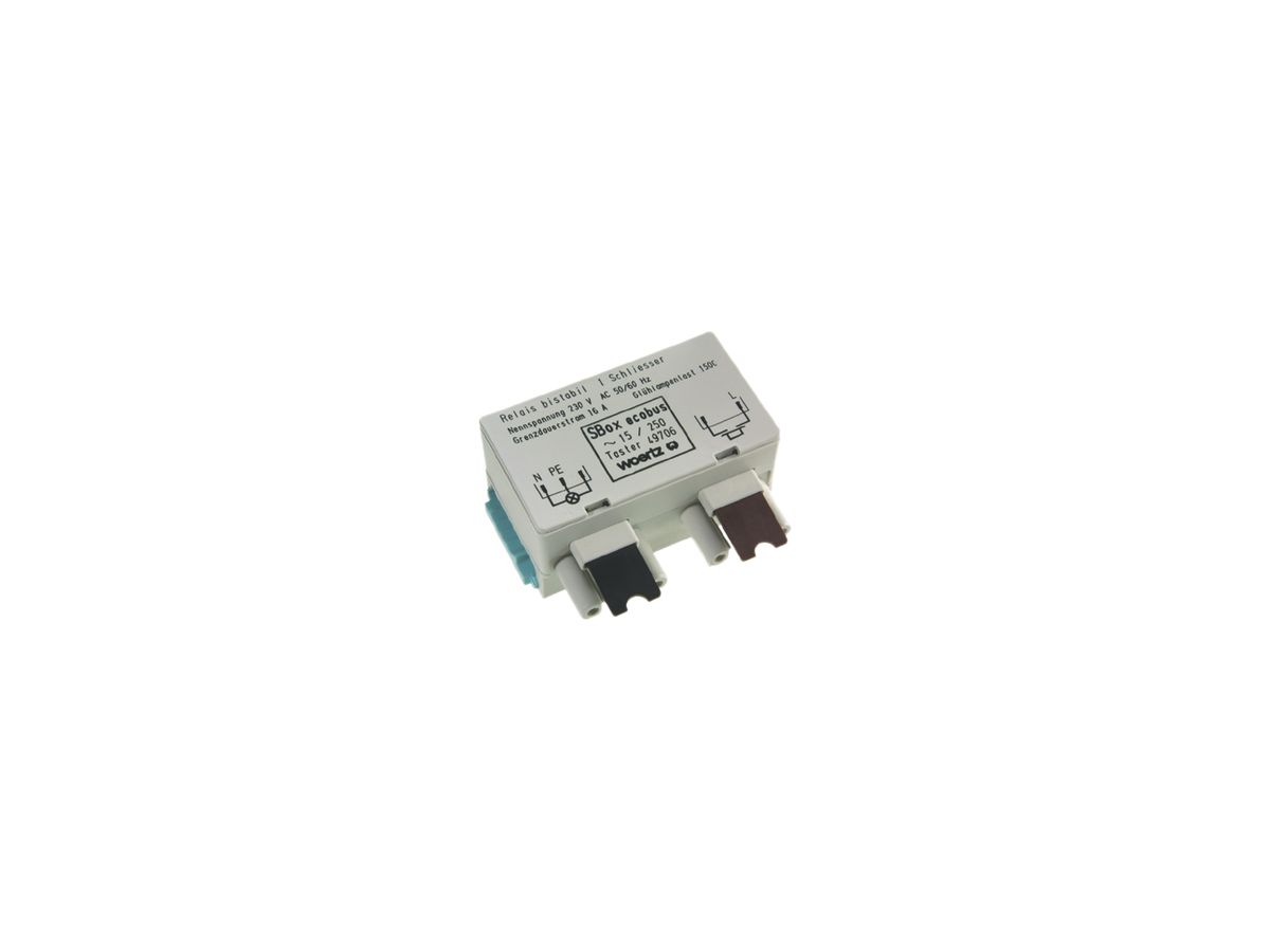 Abzweigdose Woertz für Flachkabel Power Lampenschaltung Schrittrelais C1+C4