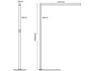LED-Stehleuchte Sir Heian OCULUS 80W 9600lm 3000…6000K SEN schwarz