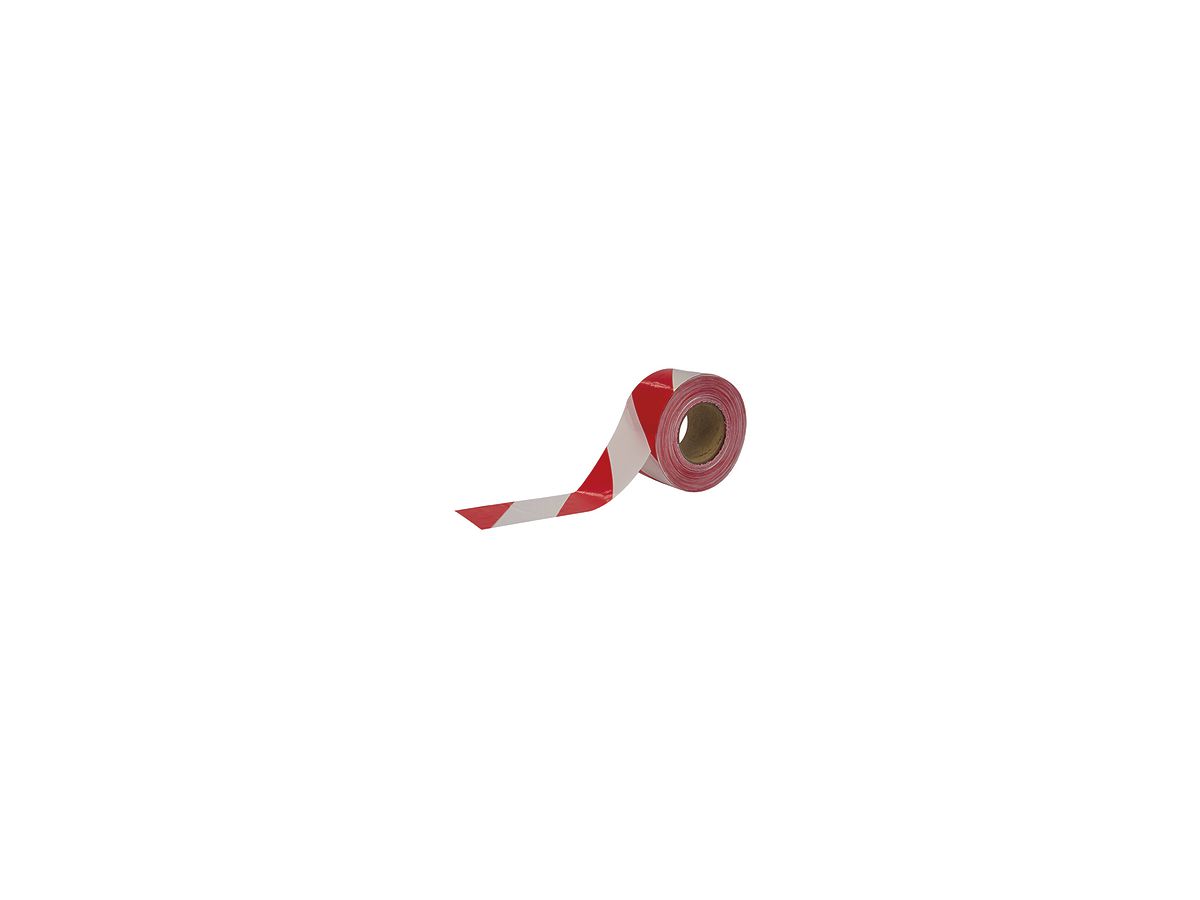 Absperrband CIMCO 75mm×500m rot/weiss
