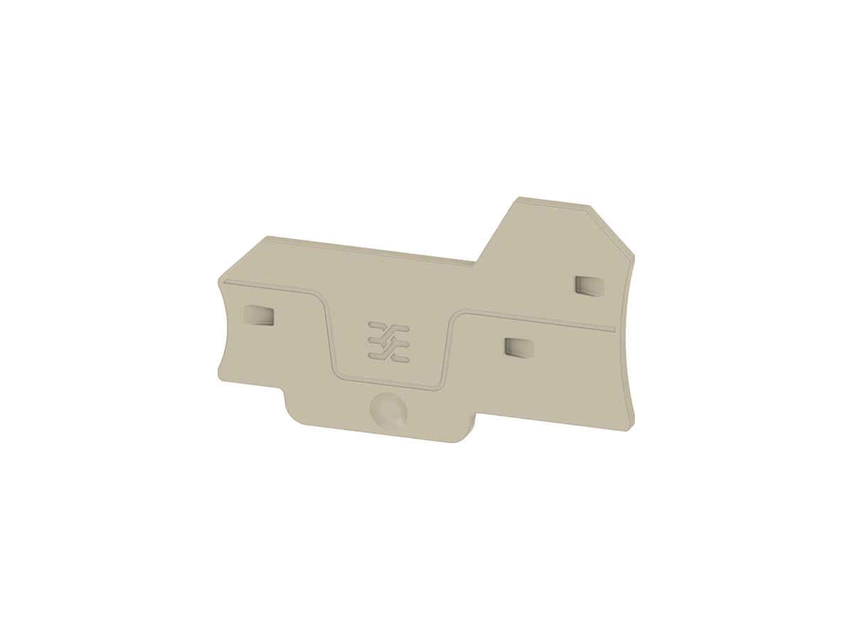 Abschlussplatte Weidmüller ALEP 3C 2.5mm² 66.3×40.5×2.1mm beige