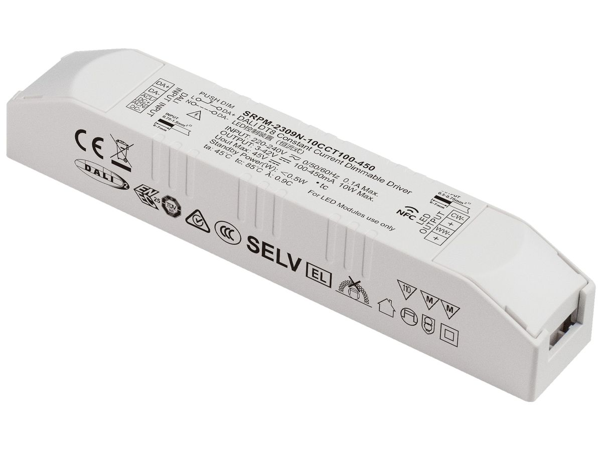 LED-Betriebsgerät SUNRICHER SRPM-2309N 0…10W OUT:3…42V 100…450mA DALI2
