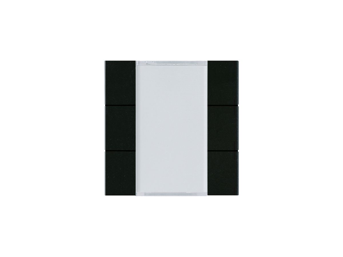 Tasterfront Hager basico KNX 6-fach schwarz 45×45mm