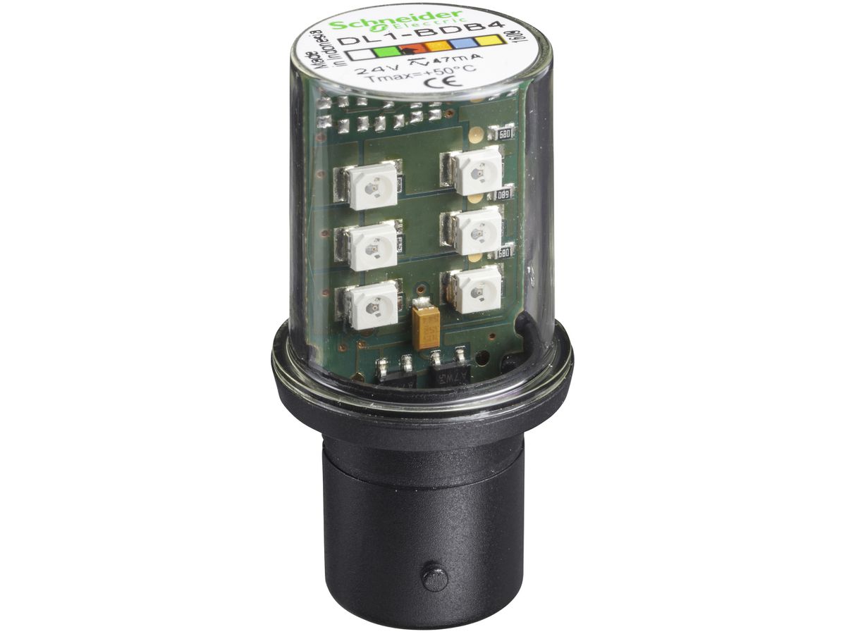 Signallampe LED Schneider Electric BA15d 24V rot