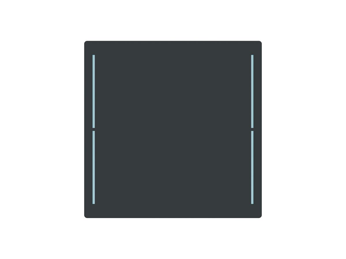 Tasterabdeckung ABB SIDUS touch 1-fach anthrazit