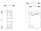 LED-Modul Siemens SIRIUS ACT grün 24VUC Front Federzugklemmen