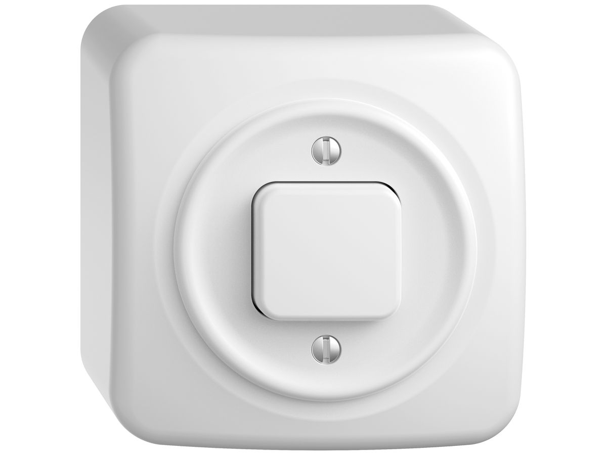 AP-Druckschalter STANDARDdue SNAPFIX® Kreuzschalter 6/1L ws