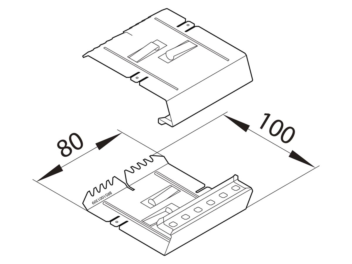 Verbinder tehalit BRS 100130 verzinkt
