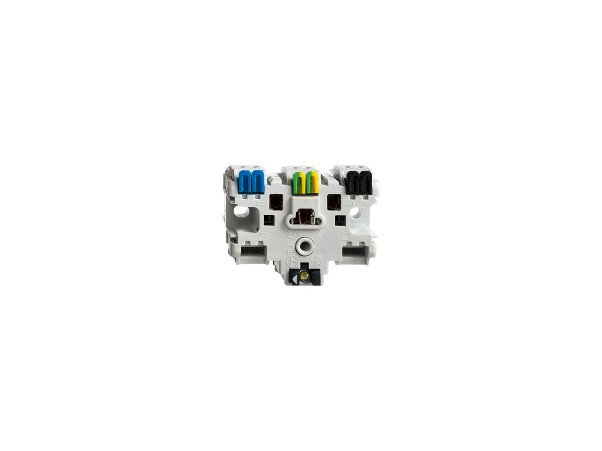 Einsatz Steckdose FH 1×T23 LED gelb