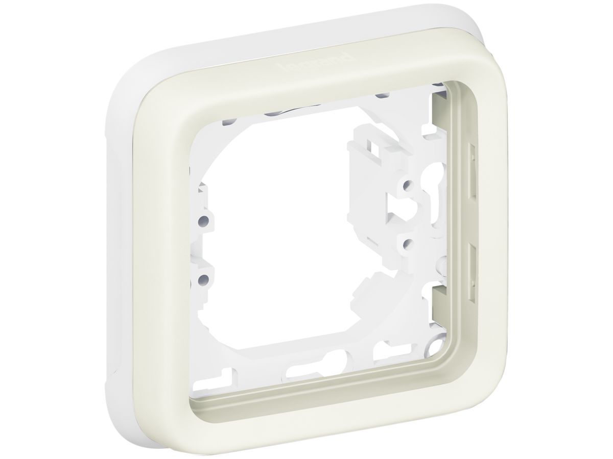 UP-Montageplatte PLEXO 1×1 weiss