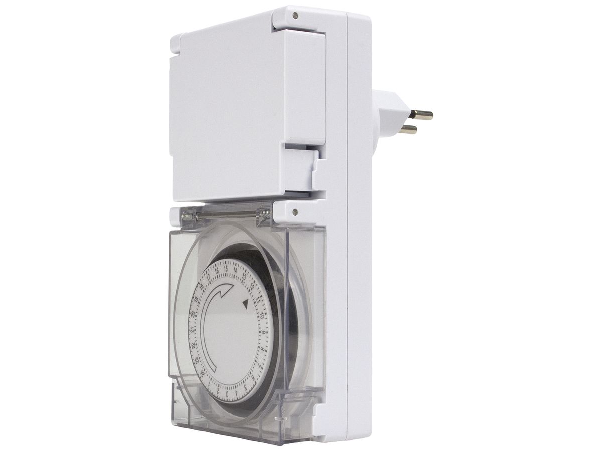 Zeitschaltuhr Steffen analog IP55 T13/T13 24h mit 15Min-Intervall