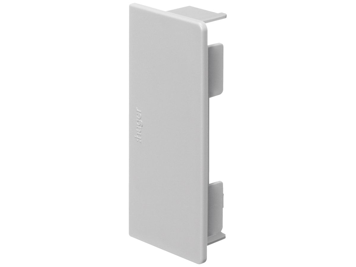 Endstück Hager tehalit.LF 90×40mm grau IP30