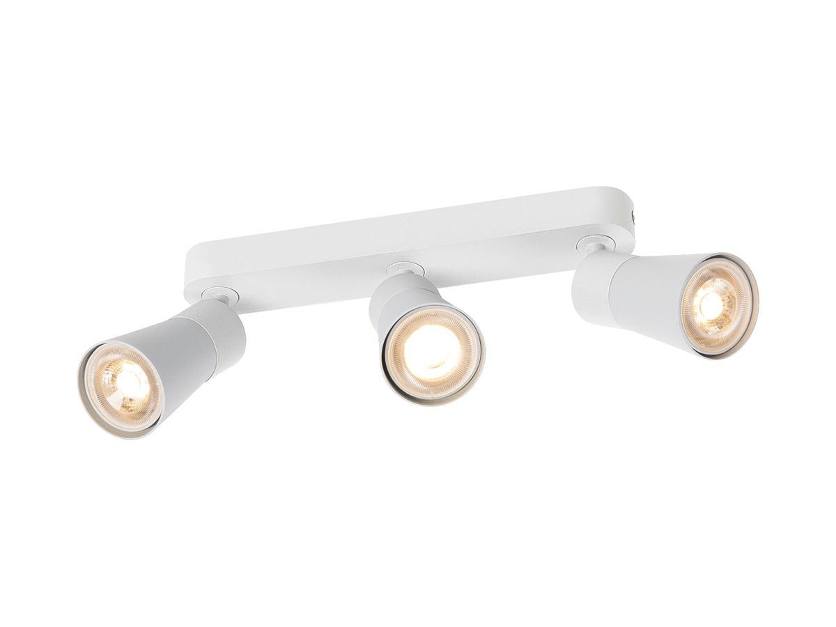 Spot SLV PURI 2.0 Cone CW GU10 3×6W DIM 258×42×138mm weiss