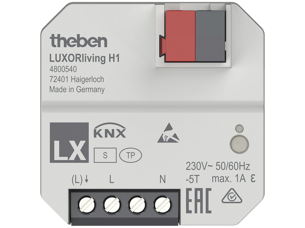 UP-Heizungsaktor KNX Theben LUXORliving H1 1-Kanal