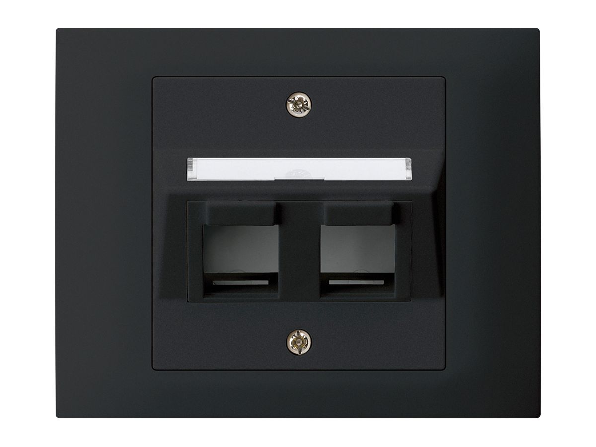 EB-Montageset kallysto mit EB-Dose G3 2×Keystone schwarz