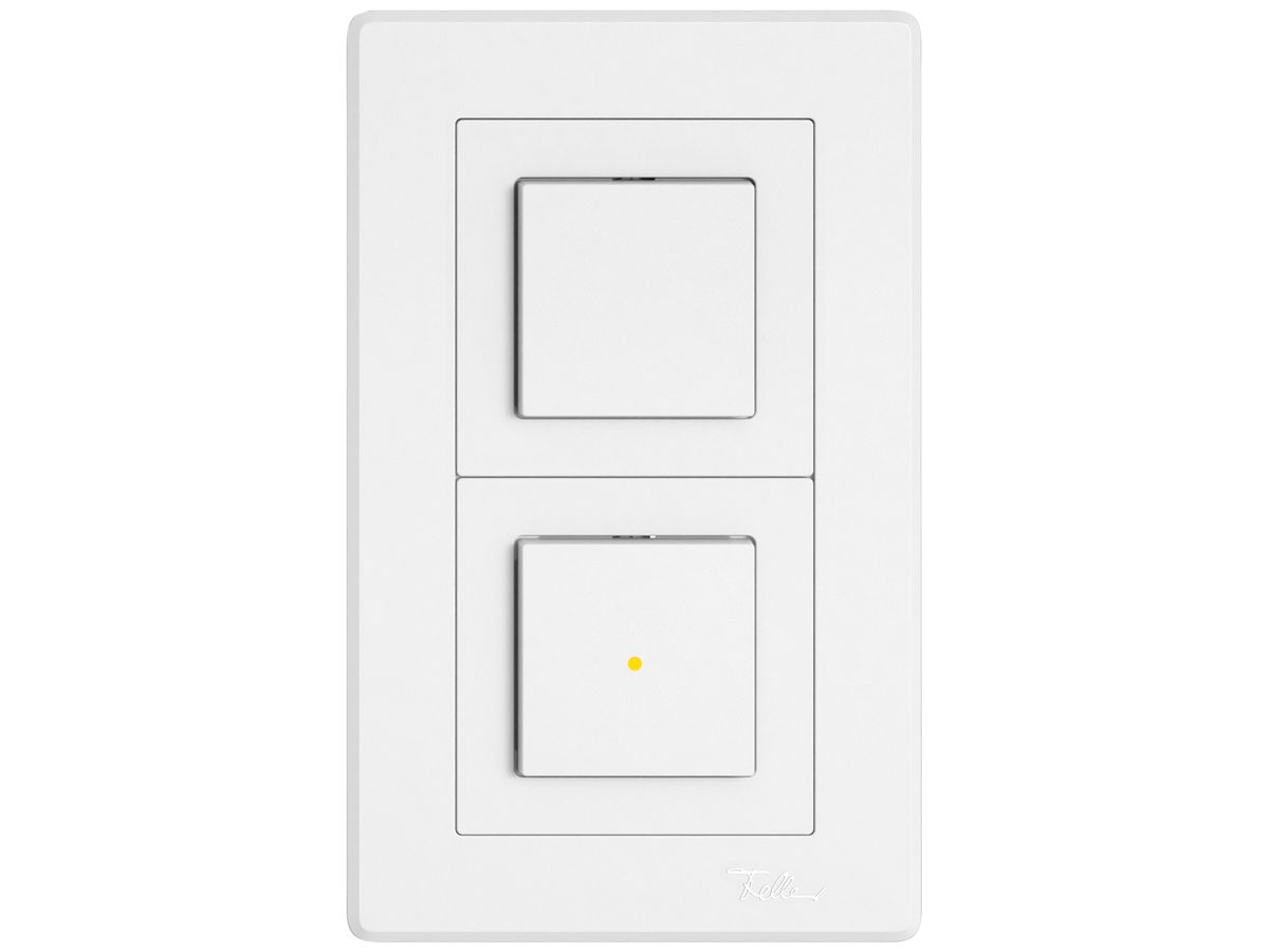 UP-Kombination EDIZIO.liv SNAPFIX® 2×1 156×96mm 2×Schema 3/1L bel.weiss