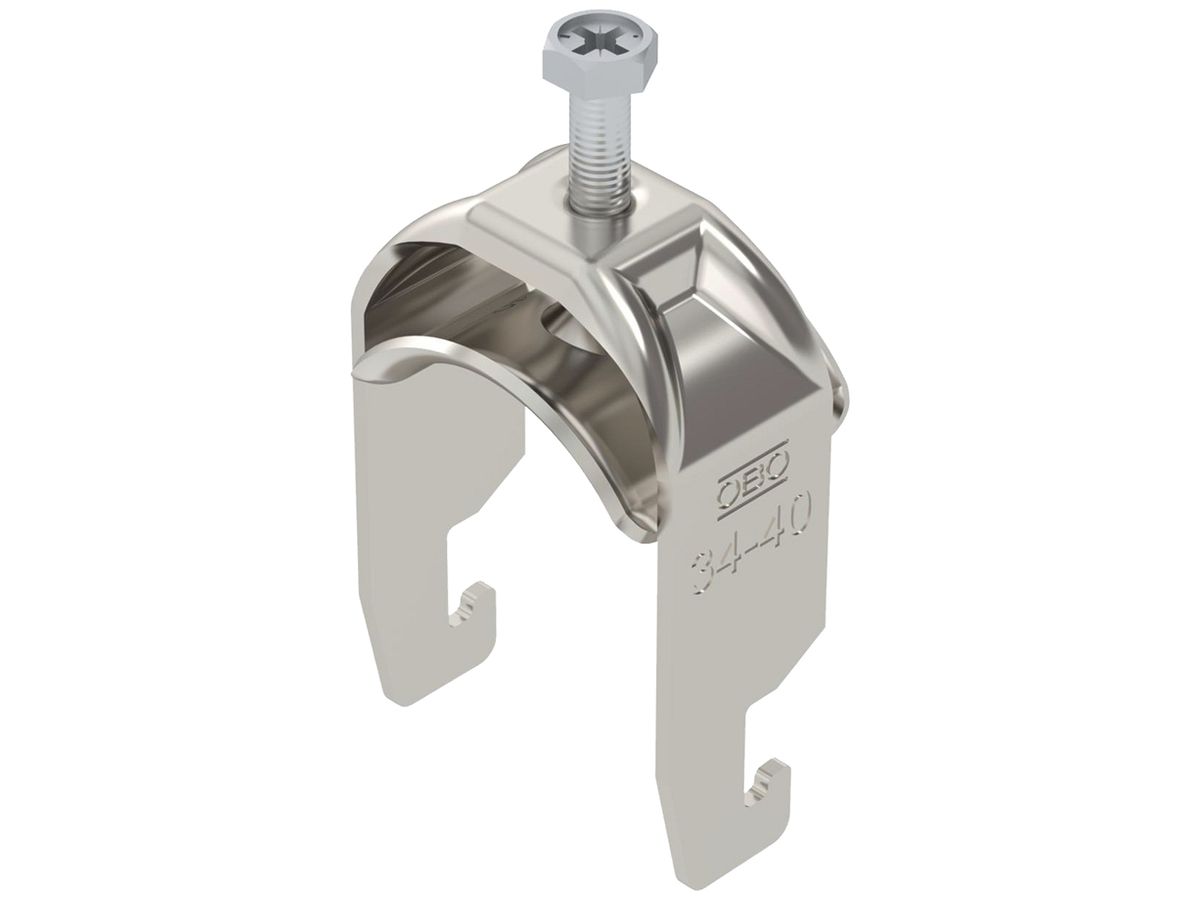 Schnellverleger BET 2056 U-Fuss Metall 34…40mm 1×Kabel A4 1.4571