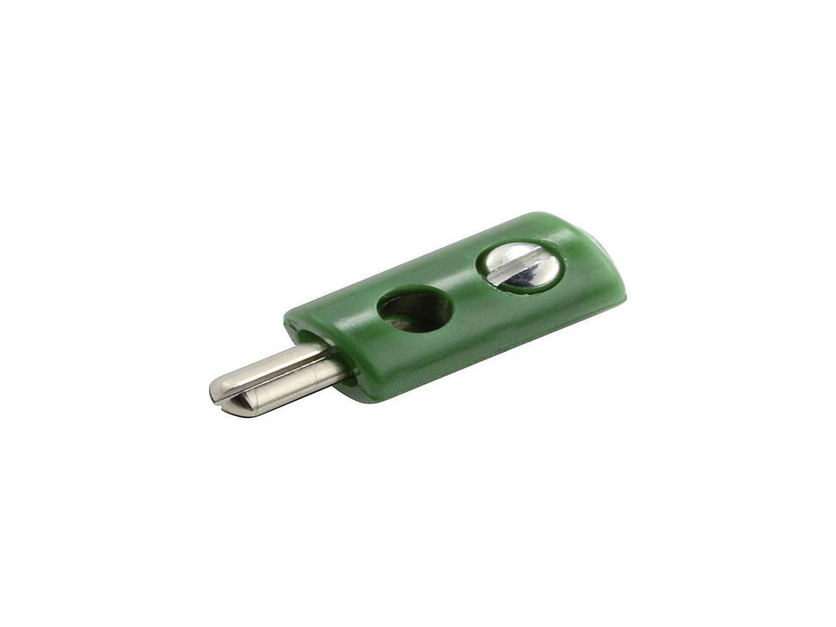 Bananenstecker - mini grün - 2.6mm