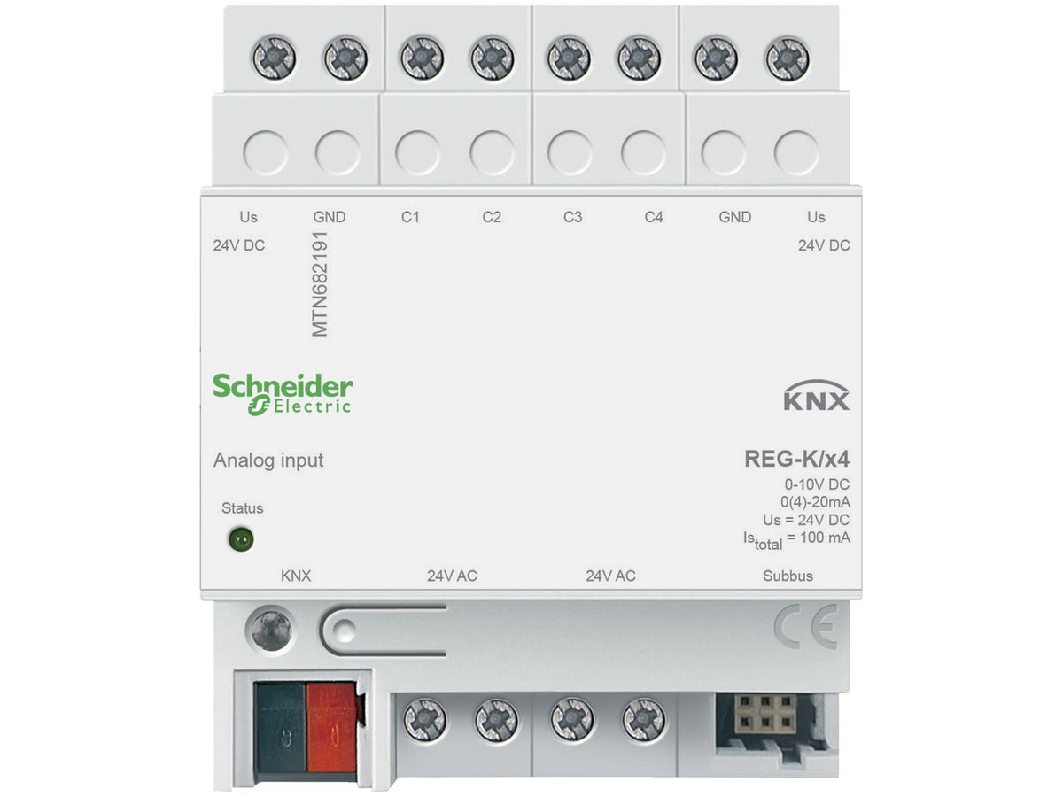 REG-Analogeingang KNX Schneider Electric 4-fach, MTN682191