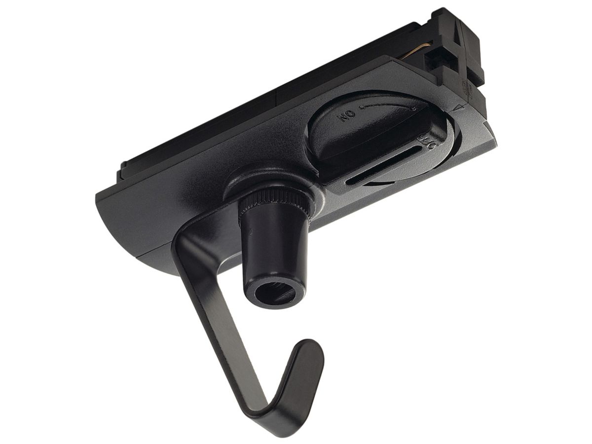 Leuchtenadapter SLV für 1-Phasen Stromschiene, schwarz