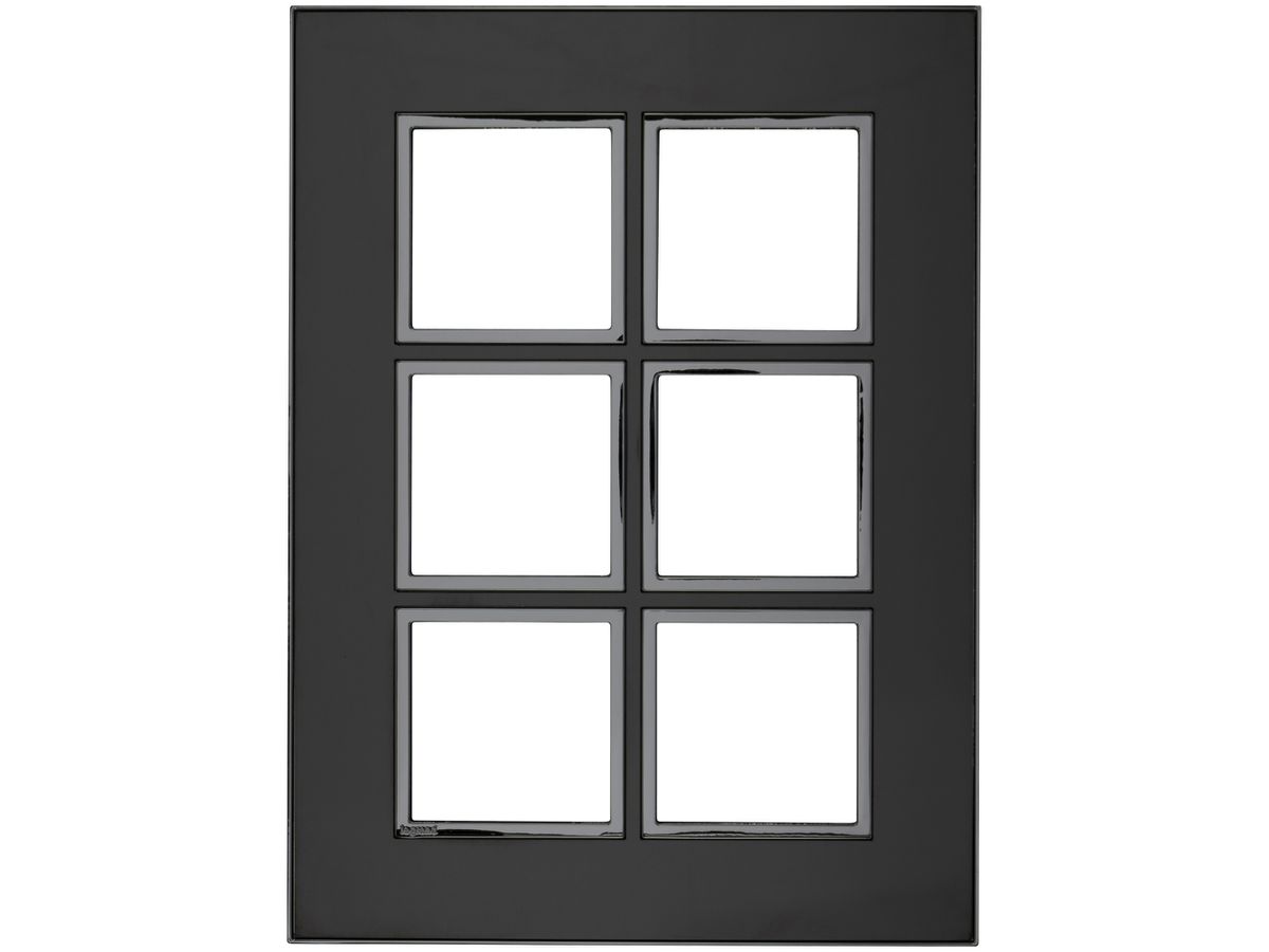 Abdeckrahmen ATO 2×3 Modul, black reflective