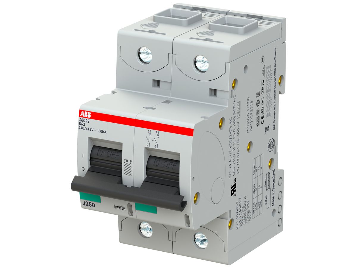 Leitungsschutzschalter ABB S802S-B 63A 50kA
