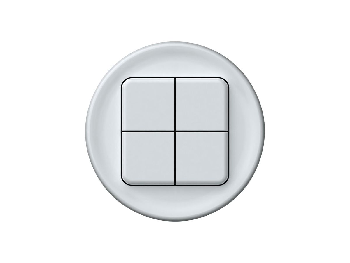 Frontset origin Schutzabdeckung für KNX-Taster 4× weiss