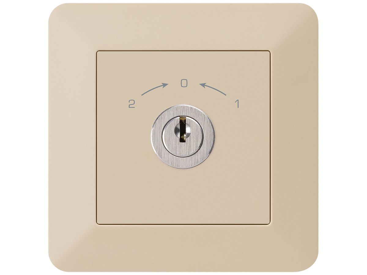 UP-SchwenkTaster 1->0<-2 kallysto.trend beige mit Schloss Kaba 8